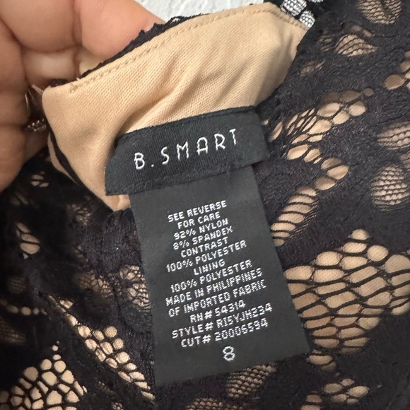 B. Smart Black and Tan Sweetheart Maxi Gown - Picture 4 of 5